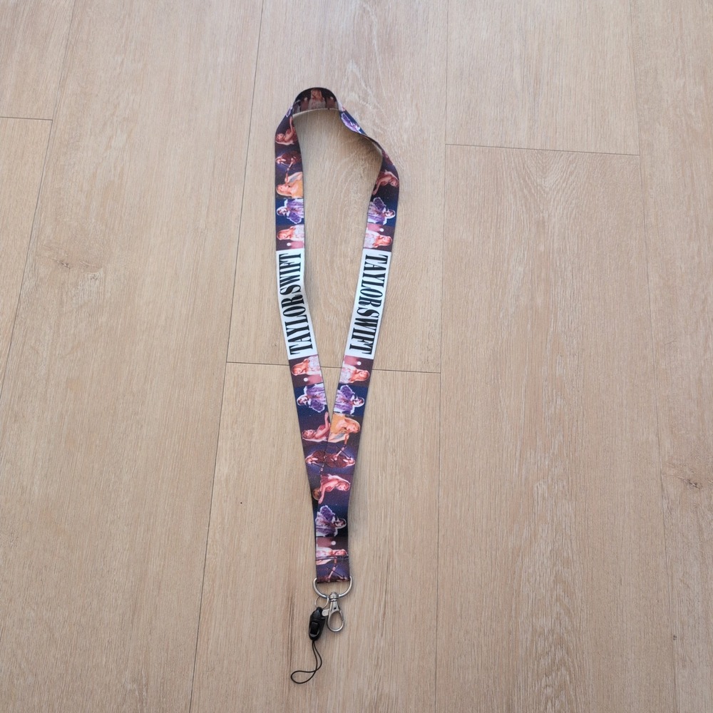 Taylor Swift Lanyard Speak Now Era Photo Print ID Key Holder Neck Strap Multi